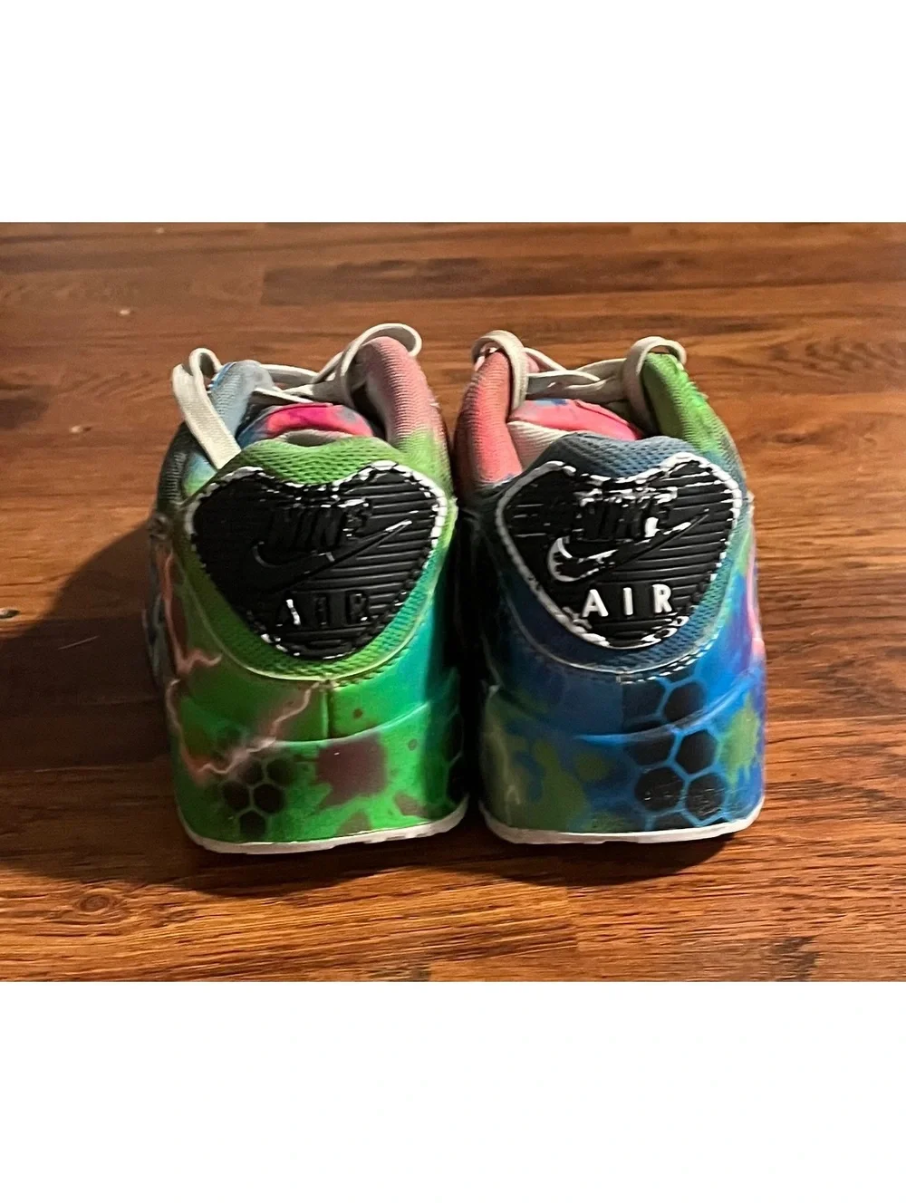 Nike Air Max 90 Custom Hand-Painted Tie-Dye Sneaker Size 6.5